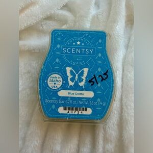 Scentsy Blue Grotto, wax bar melts, partial bar